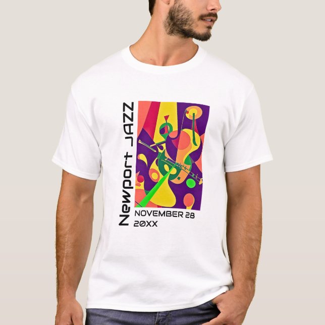 Anpassad musikfestivalsändning t shirt (Framsida)