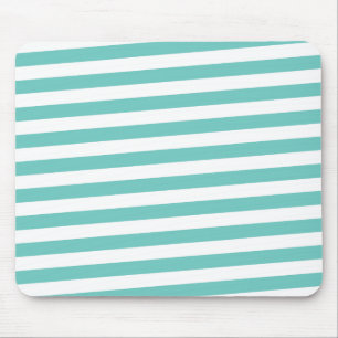 Anpassad Musmatta Abstrakt Ränder Aqua