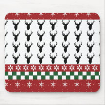 Anpassad Musmatta Fair Isle Christmas Hjortar