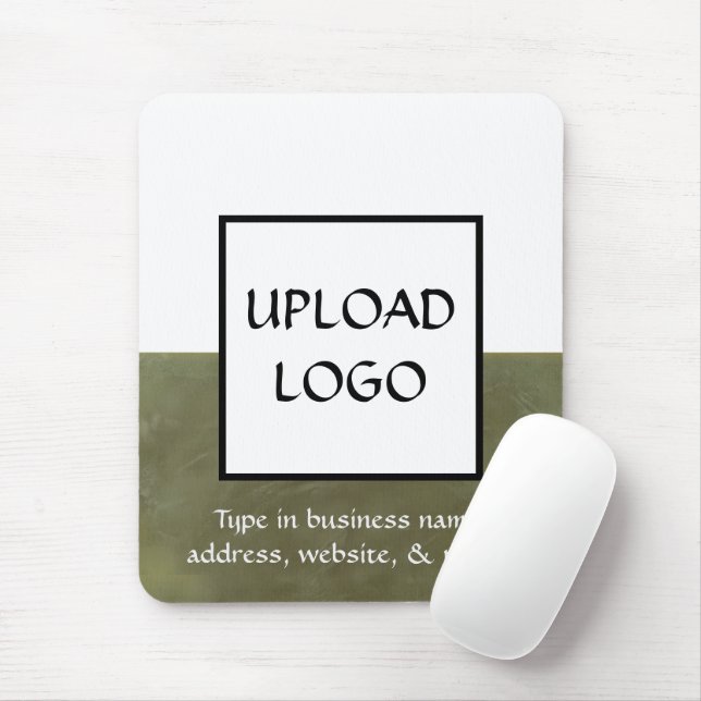 Anpassad musmatta för entreprenörer med logotyp (Med mus)
