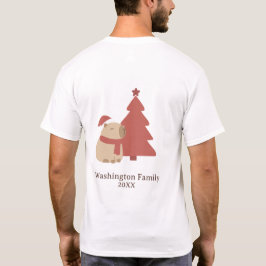 Anpassad Mysig Capybara Jul T Shirt