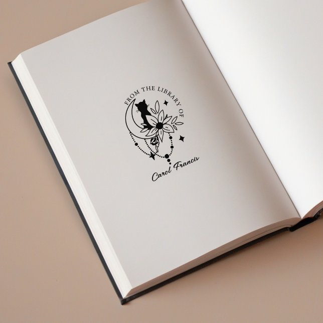 Anpassad Mystic Moon med katt från Biblioteket Stämpel (Skapare uppladdad)