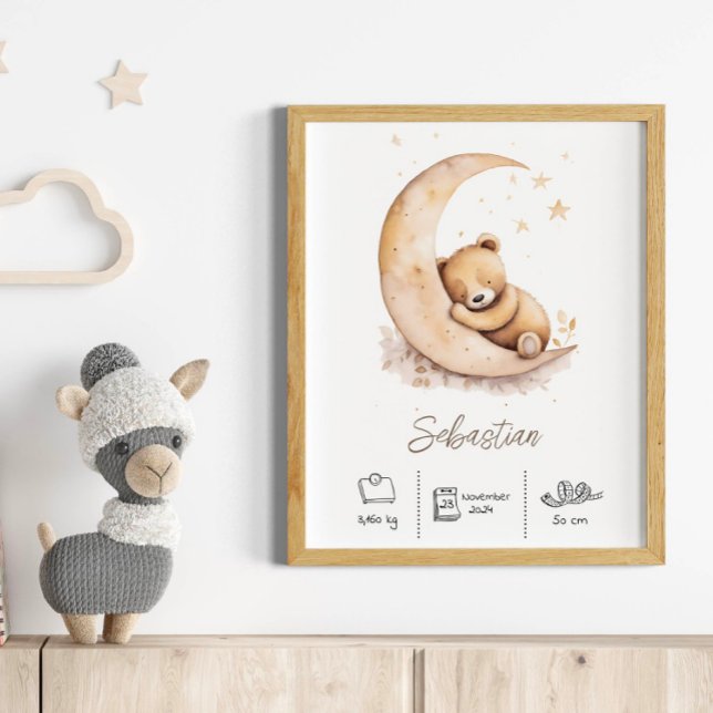 Anpassad Nalle för vattenfärg, vattenfärg Poster (Skapare uppladdad)