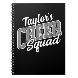 Anpassad NAME Cheerleader Skola Universitet Cheer Anteckningsbok