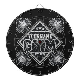 Anpassad NAME Weightlift Home Crossfit Gym Darttavla