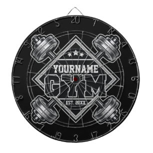 Anpassad NAME Weightlift Home Crossfit Gym Darttavla