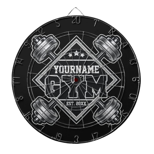Anpassad NAME Weightlift Home Crossfit Gym Darttavla (Framsidan)