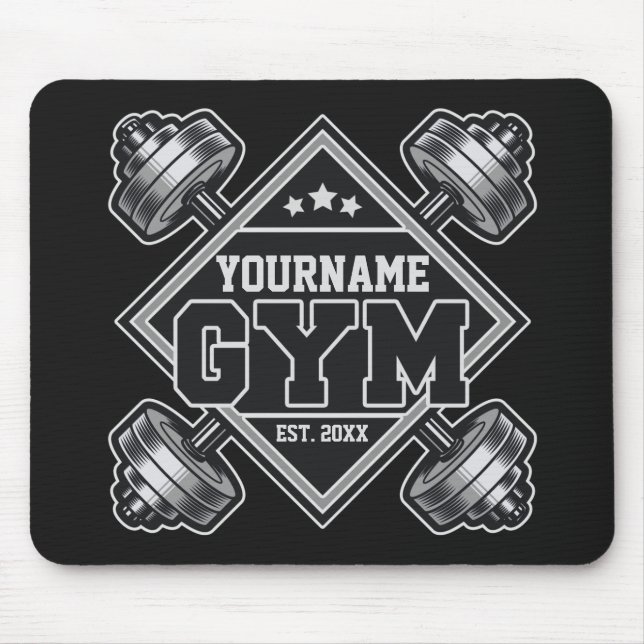 Anpassad NAME Weightlift Home Crossfit Gym Musmatta (Framsidan)