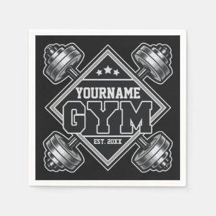 Anpassad NAME Weightlift Home Crossfit Gym Pappersservett