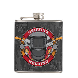 Anpassad NAME Welder Metall Fabricator Welder Shop Fickplunta