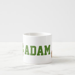 Anpassad Namn Adam Safari Djur Espresso Mugg Espressomugg