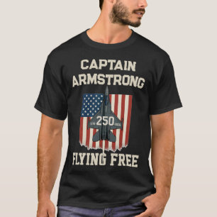 Anpassad Namn America 250 Jet Fighter T-Shirt - US