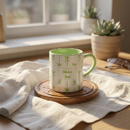 Anpassad namn bågstrimlad mugg present till pappa