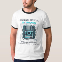 Anpassad Namn Cyberpunk Tech Error Tee T-Shirt