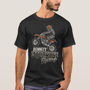 Anpassad NAMN Dirt Bike-åkare Motocross Racing T Shirt