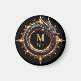 🐉 Anpassad Namn Drakfantasi Symbol För Spelare 🔥 Magnet