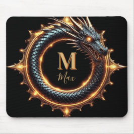 🐉 Anpassad Namn Drakfantasi Symbol För Spelare 🔥 Musmatta