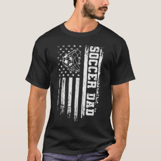 Anpassad Namn Fotbollspappa Grunge Fars Dag T-Shir T Shirt
