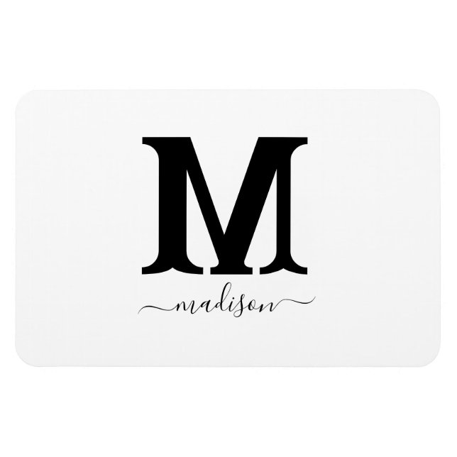 Anpassad Namn Foto Magnet (Horisontell)