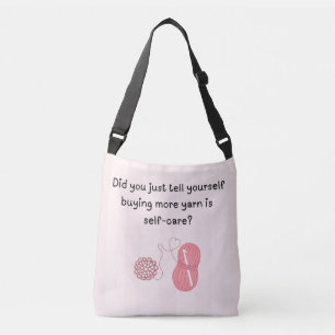 Anpassad namn “Garn är egenvård” Totebag Axelväska