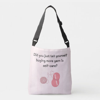 Anpassad namn “Garn är egenvård” Totebag Axelväska