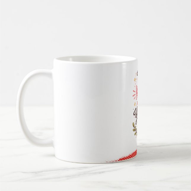Anpassad Namn Kaffe Mugg - Minimalistisk Modern Vi (Vänster)