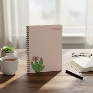 Anpassad Namn Kaktus Spiralanteckningsbok Anteckningsbok