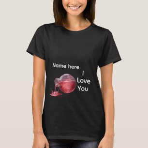 Anpassad Namn Kärlek Potion Jag Älskar Dig T-Shirt