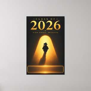Anpassad Namn Klass 2026 Examen Canvas