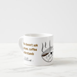 Anpassad Namn Liten Espressokopp Citat Kaffemugg