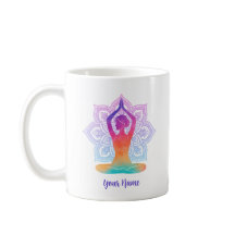 Anpassad Namn Mandala Yoga Kaffemugge