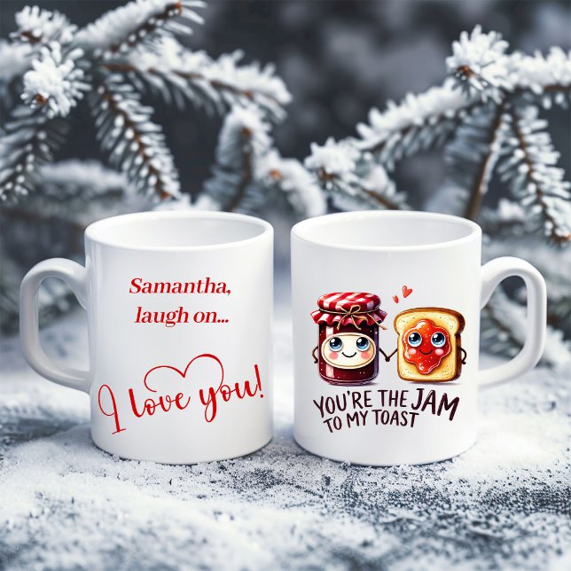 Anpassad Namn Mat Humor Mugg Bästa Kärlek Gåvaidé (Custom Name Food Humor Mug Best Love Gift Idea)