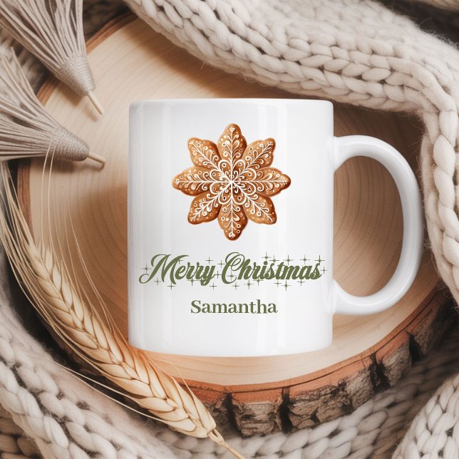 Anpassad namn minimalistisk julmugg-gåva kaffemugg (Custom Name Minimalist Christmas Mug Gift)