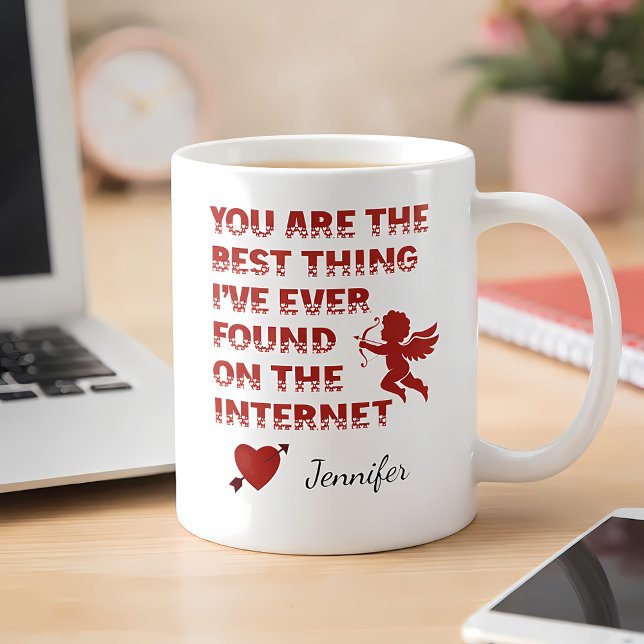 Anpassad Namn Mugg | Roligt Present För Online Dat (Custom Name Mug – Funny Online Dating Gift)