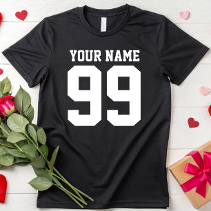 Anpassad Namn Number Gift Personlig Sport Fläkt T Shirt
