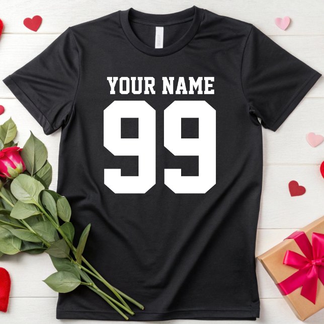 Anpassad Namn Number Gift Personlig Sport Fläkt T Shirt (Skapare uppladdad)