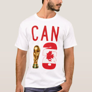 Anpassad Namn Nummer Kanada 2026 VM T-shirt