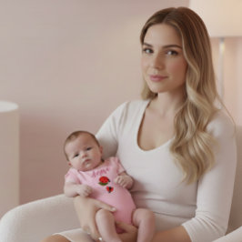 Anpassad Namn Nyckelpiga Rosa Babystrampes T Shirt