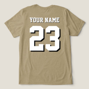 Anpassad Namn och Nummer Jersey Sport T Shirt