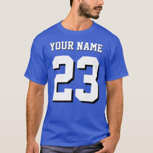 Anpassad Namn och Nummer Jersey Sport T Shirt