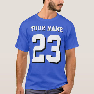 Anpassad Namn och Nummer Jersey Sport T Shirt