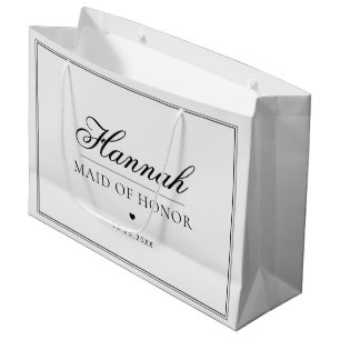 Anpassad namn på brudtjänare Elegant hjärta Bröllo