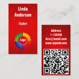 Anpassad namn QR-kod professionell Visitkort