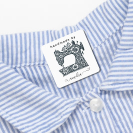 Anpassad namn sömmaskin design tyger kläder klistermärke