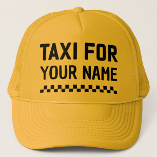 Anpassad Namn Taxi Hatt Rollig Retro Trucker Kep Keps