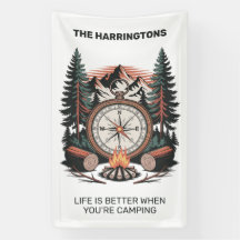 Anpassad Namn & Text Camping