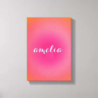 Anpassad Namn Väggkonst – Fet Serif Monogram Canvastryck