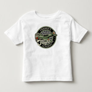 Anpassad NAMN WWII Militärjakt Krigsplan Retro T Shirt