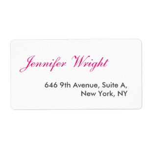 Anpassad namnadress för chicens kalligrafi fraktsedel