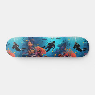 Anpassad namndykare mini skateboard bräda 18,5 cm